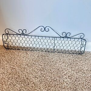 Chicken wire Black Metal Wall hooks